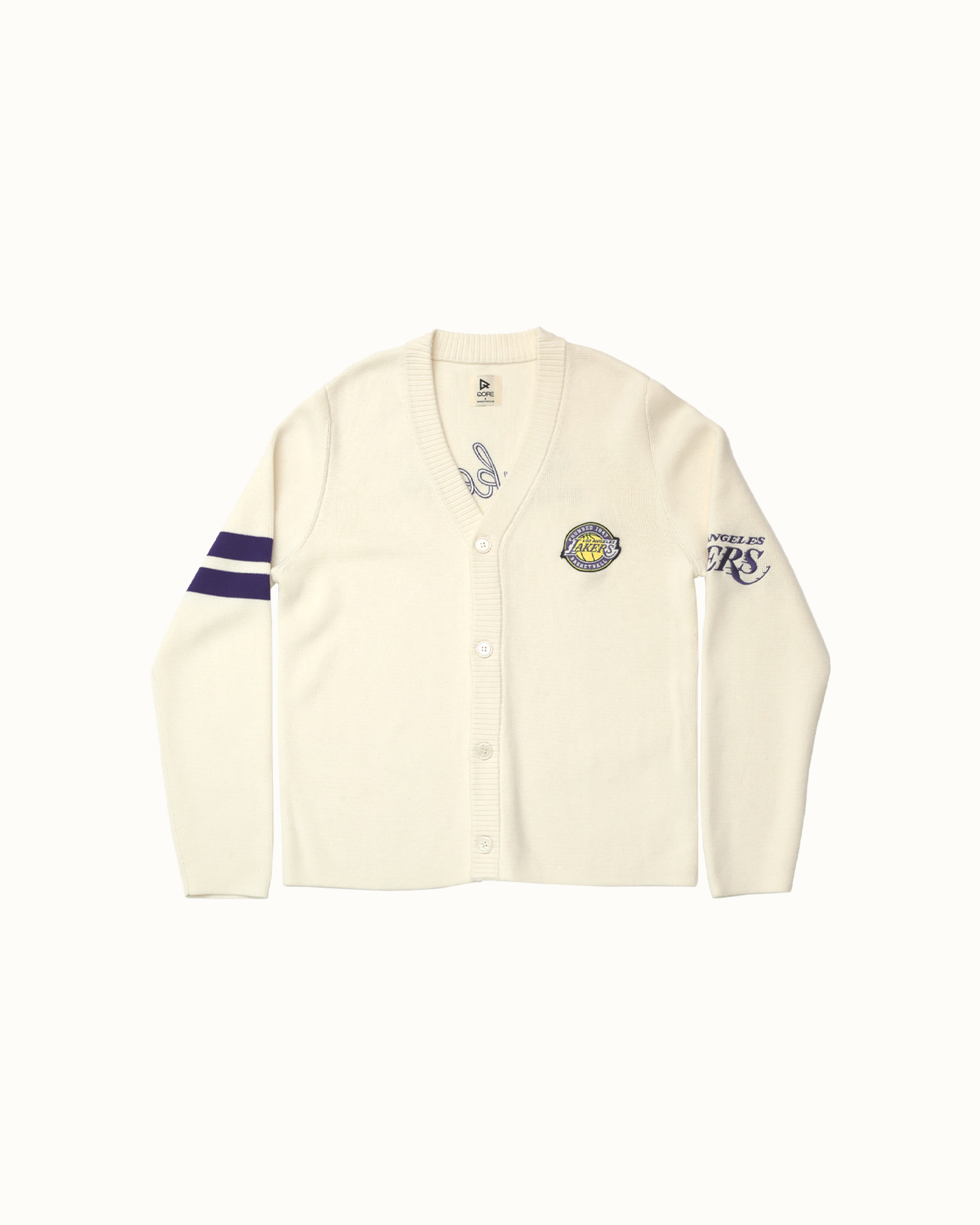 Archive No. 94 Waffle Cardigan - LA Lakers