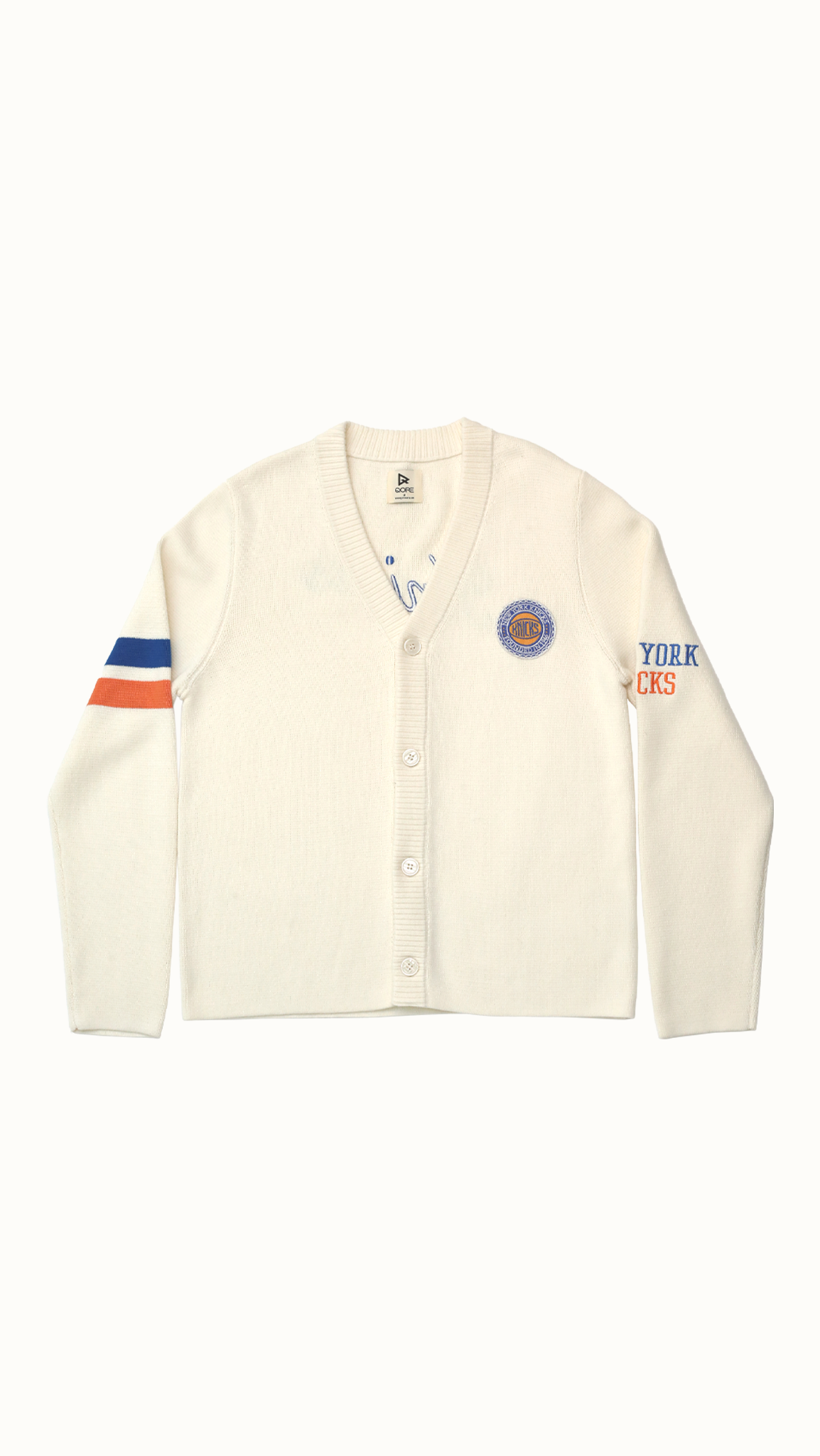 Archive No. 94 Waffle Knit Cardigan - NY Knicks