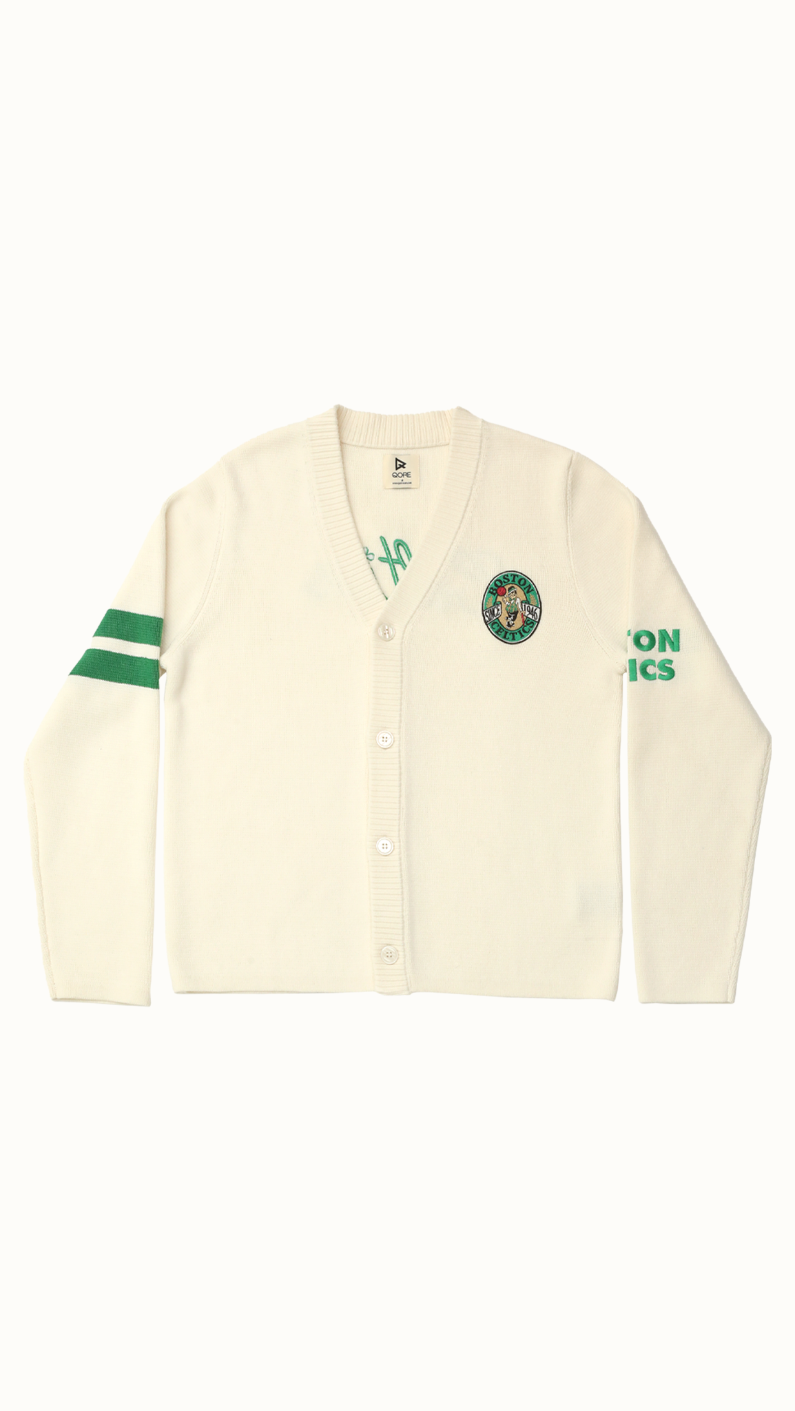 Archive No. 94 Waffle Cardigan - Boston Celtics