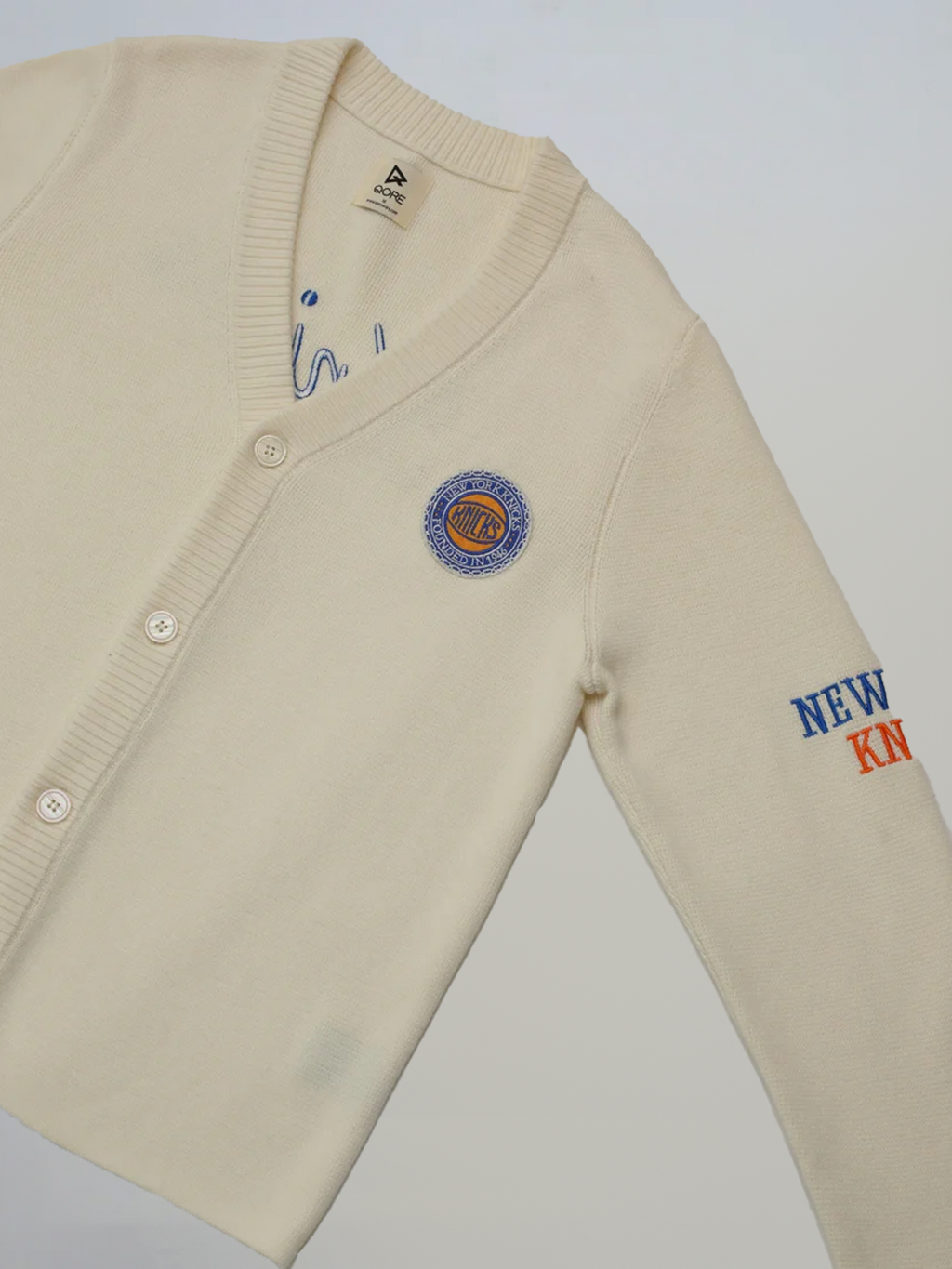Archive No. 94 Waffle Knit Cardigan - NY Knicks