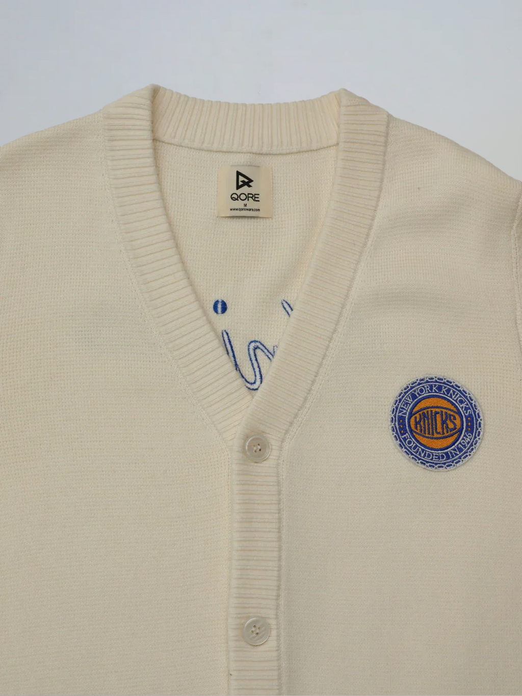 Archive No. 94 Waffle Knit Cardigan - NY Knicks