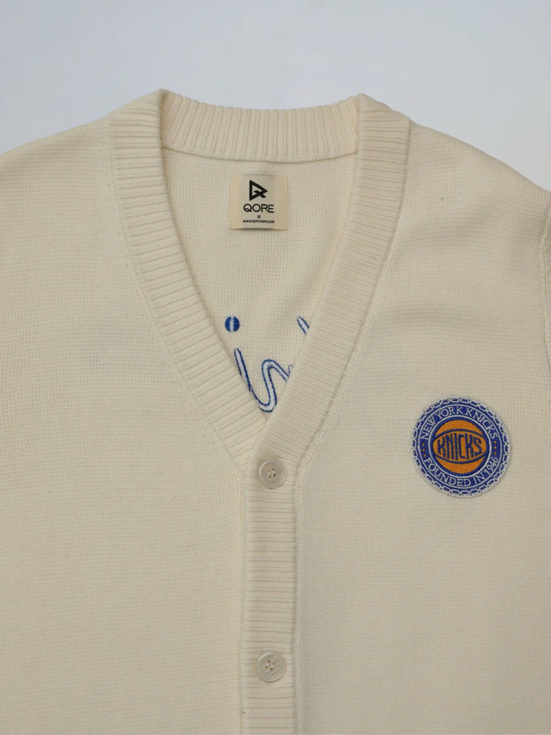 Archive No. 94 Waffle Knit Cardigan - NY Knicks