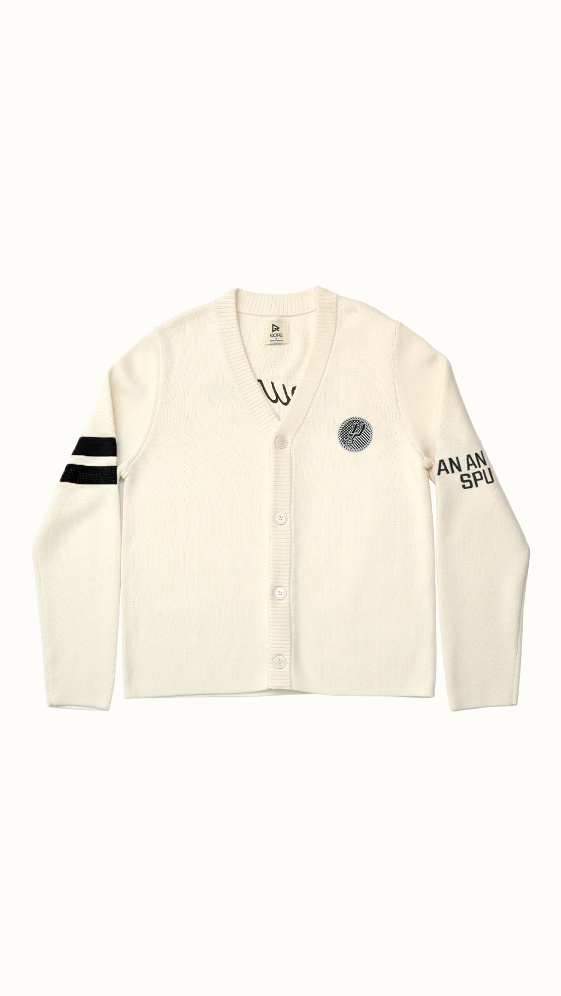 Archive No. 94 Waffle Knit Cardigan - San Antonio Spurs