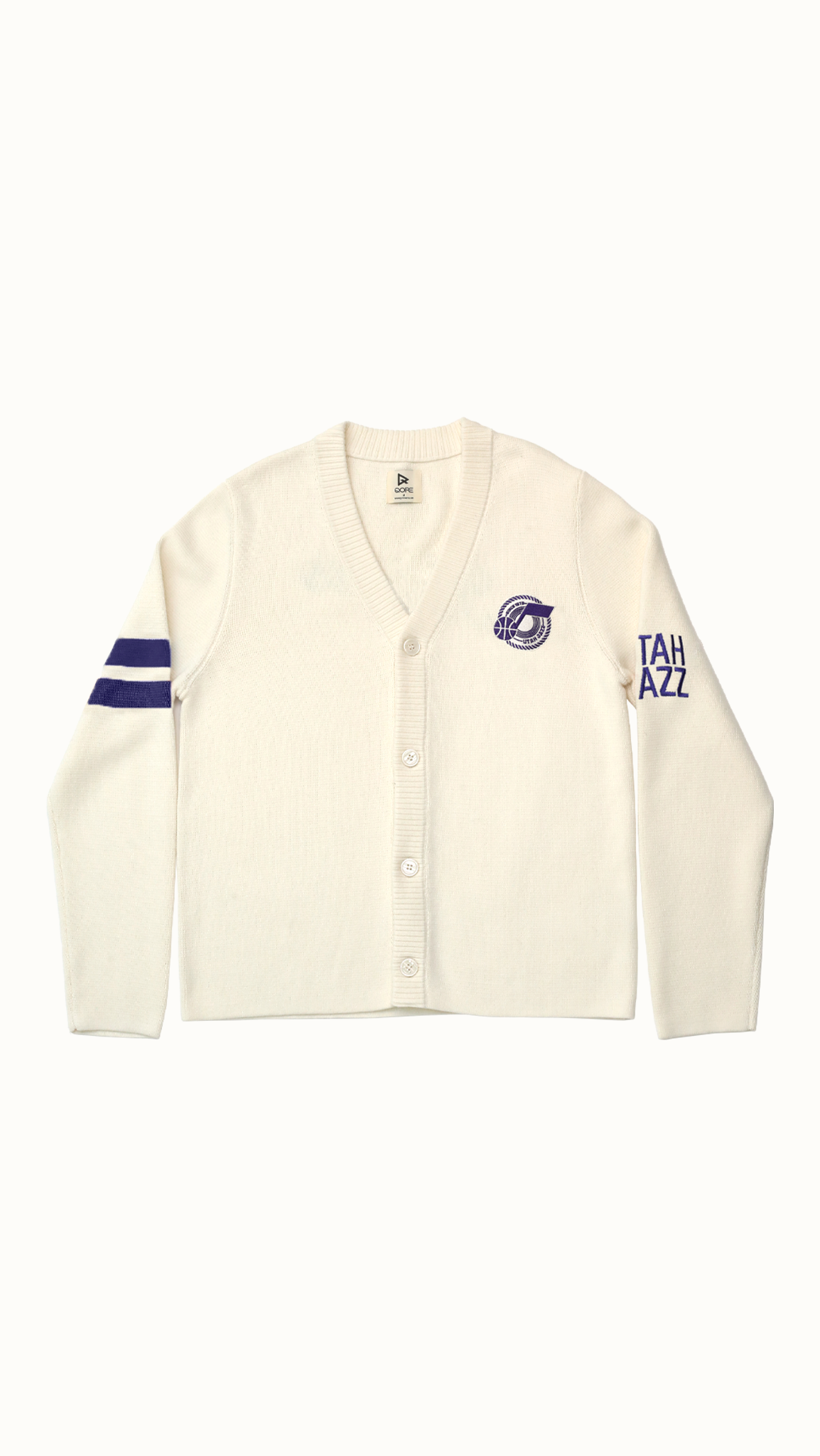Archive No. 94 Waffle Cardigan - Utah Jazz