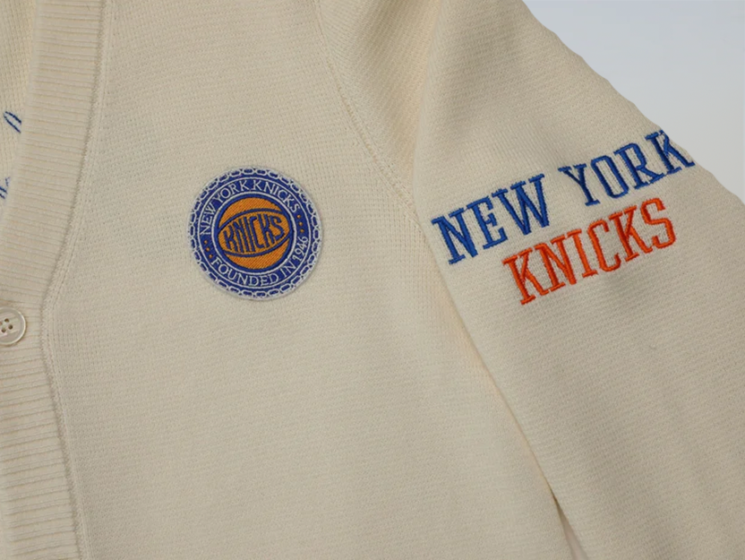 Archive No. 94 Waffle Knit Cardigan - NY Knicks
