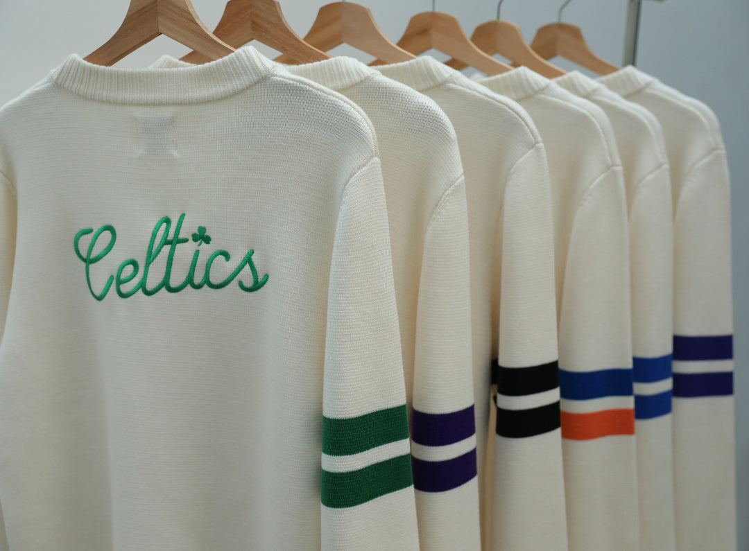 Archive No. 94 Waffle Cardigan - Boston Celtics