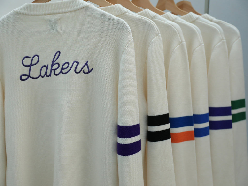 Archive No. 94 Waffle Cardigan - LA Lakers