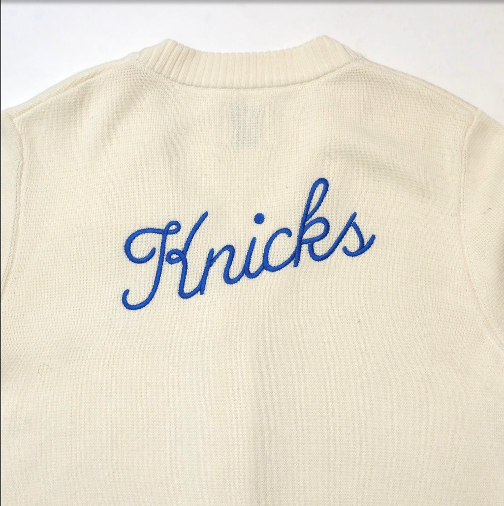 Archive No. 94 Waffle Knit Cardigan - NY Knicks