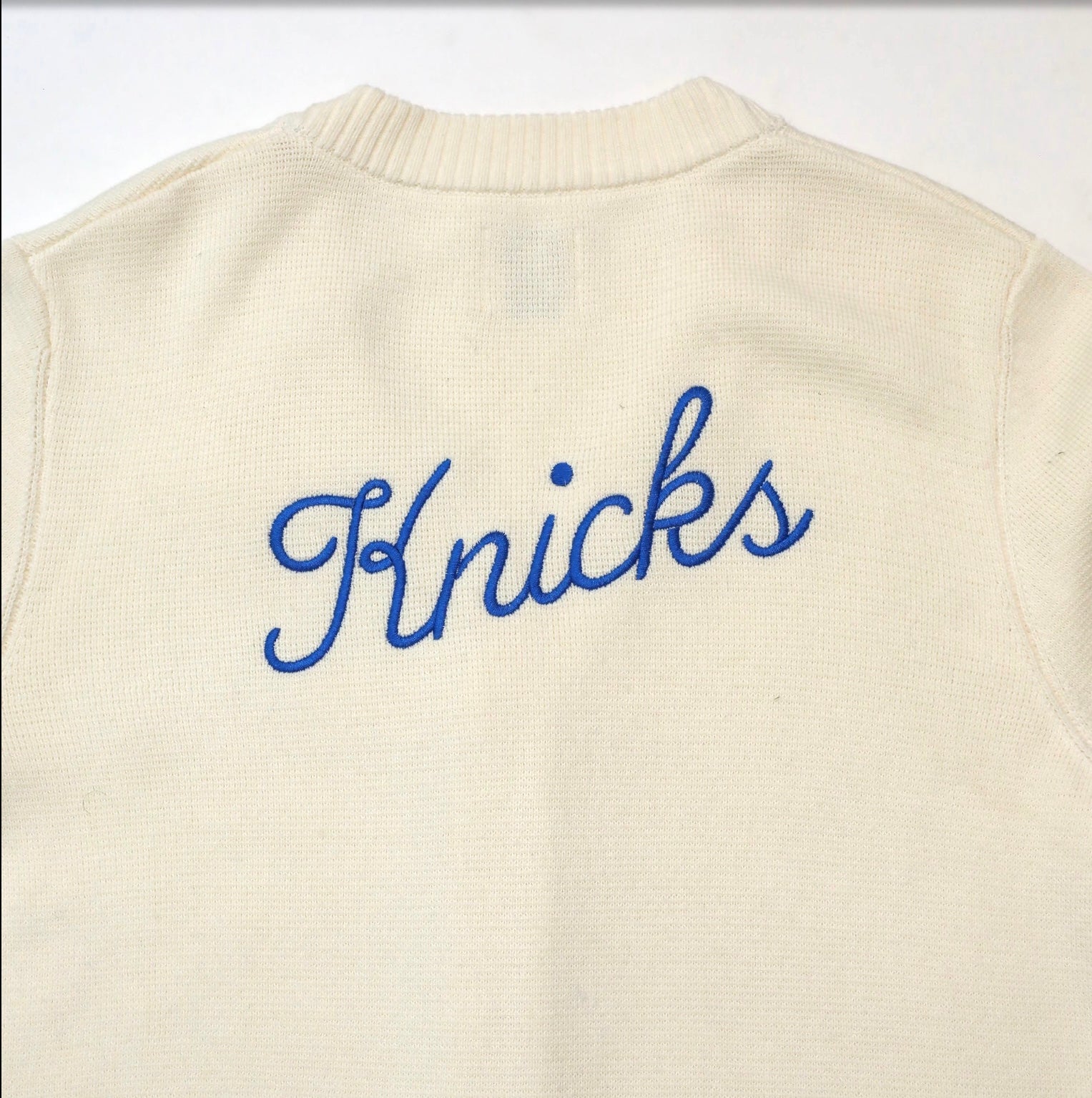 Archive No. 94 Waffle Knit Cardigan - NY Knicks