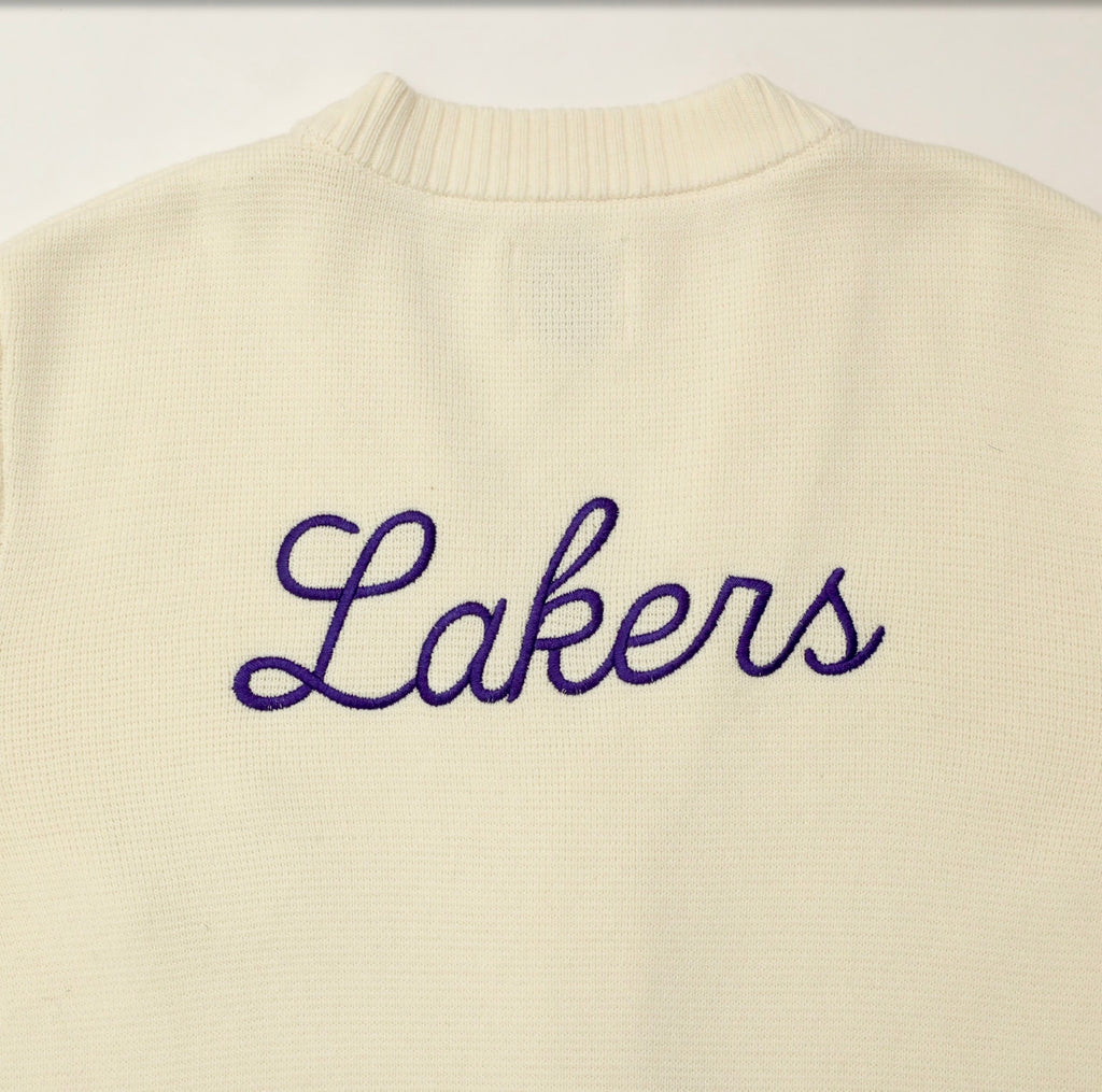 Archive No. 94 Waffle Cardigan - LA Lakers