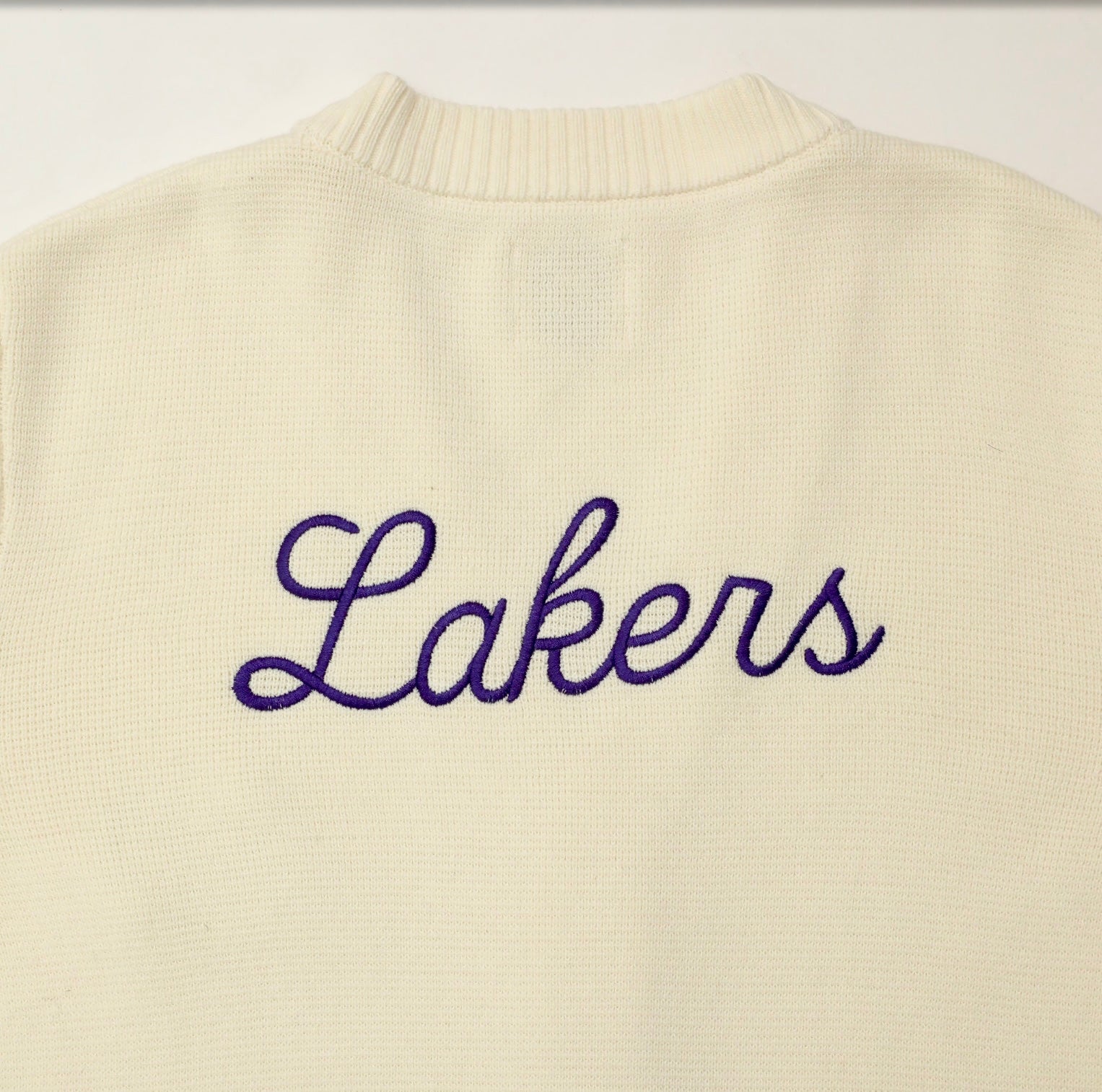 Archive No. 94 Waffle Cardigan - LA Lakers