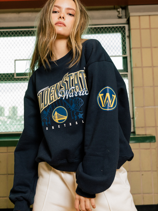 Golden state warriors crewneck sweatshirt discount