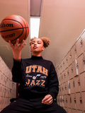 Utah Jazz Mock Neck Top